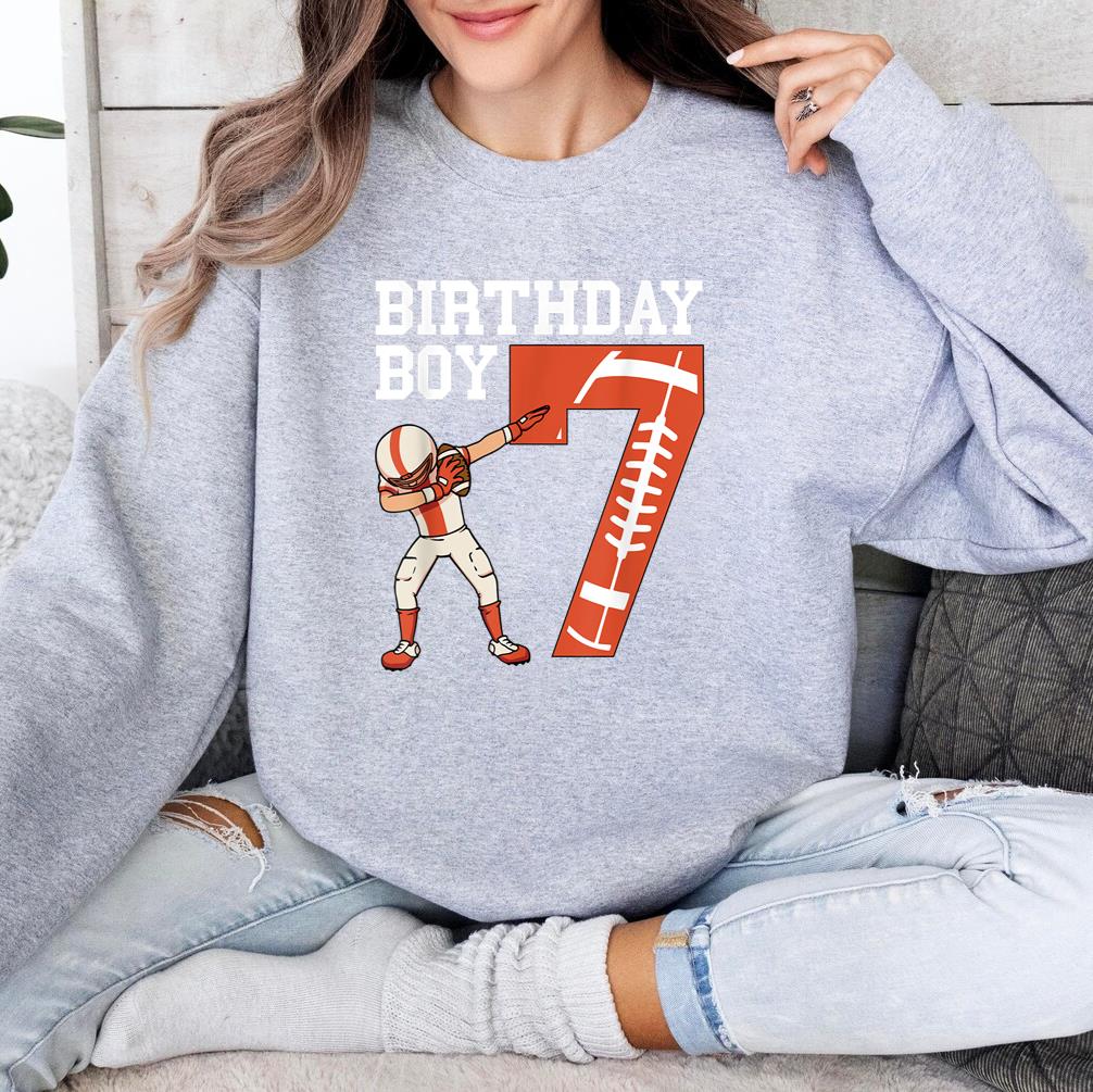 7th Football Birthday Sweatshirt