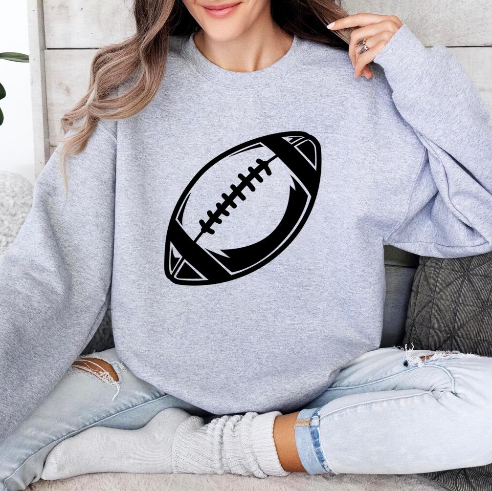 American Football Ball Side High Contrast Sweatshirt