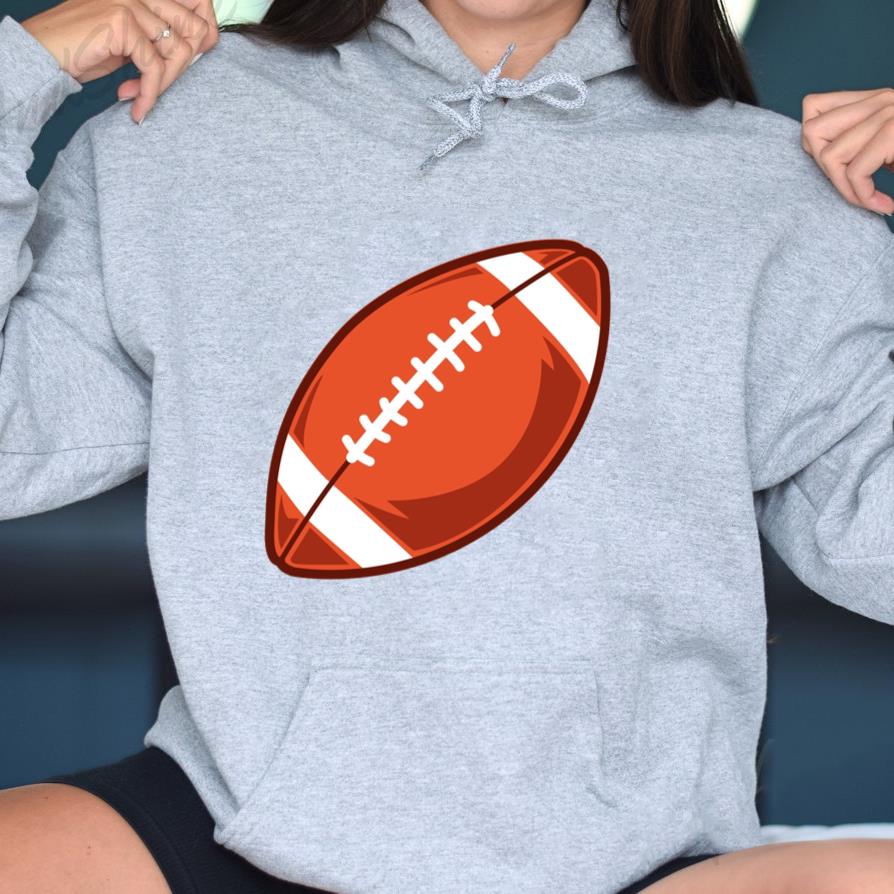 American Football Ball Side Illustration Hoodie