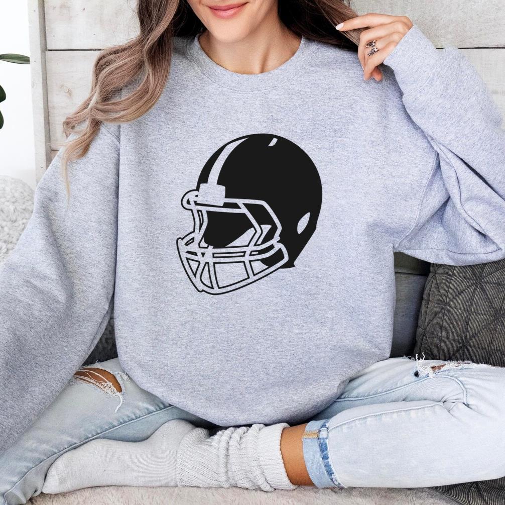 American Football Helmet Side Cut Out Sweatshirt