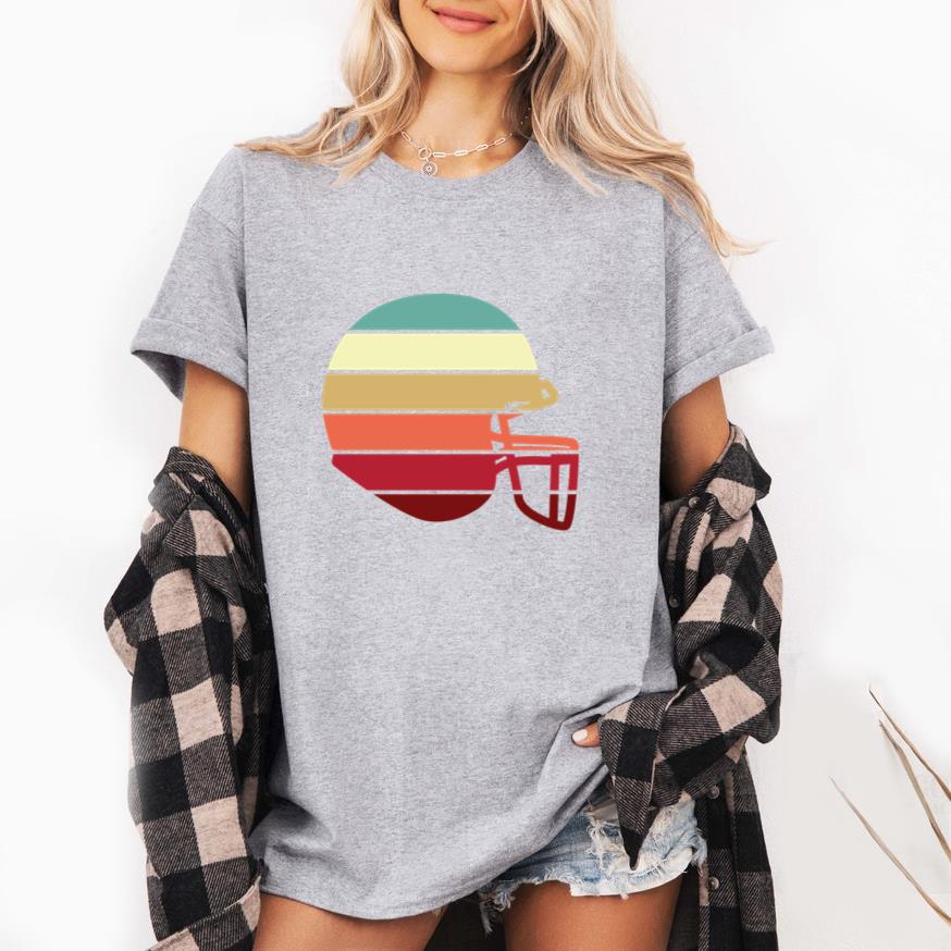 American Football Helmet Sunset T-Shirt