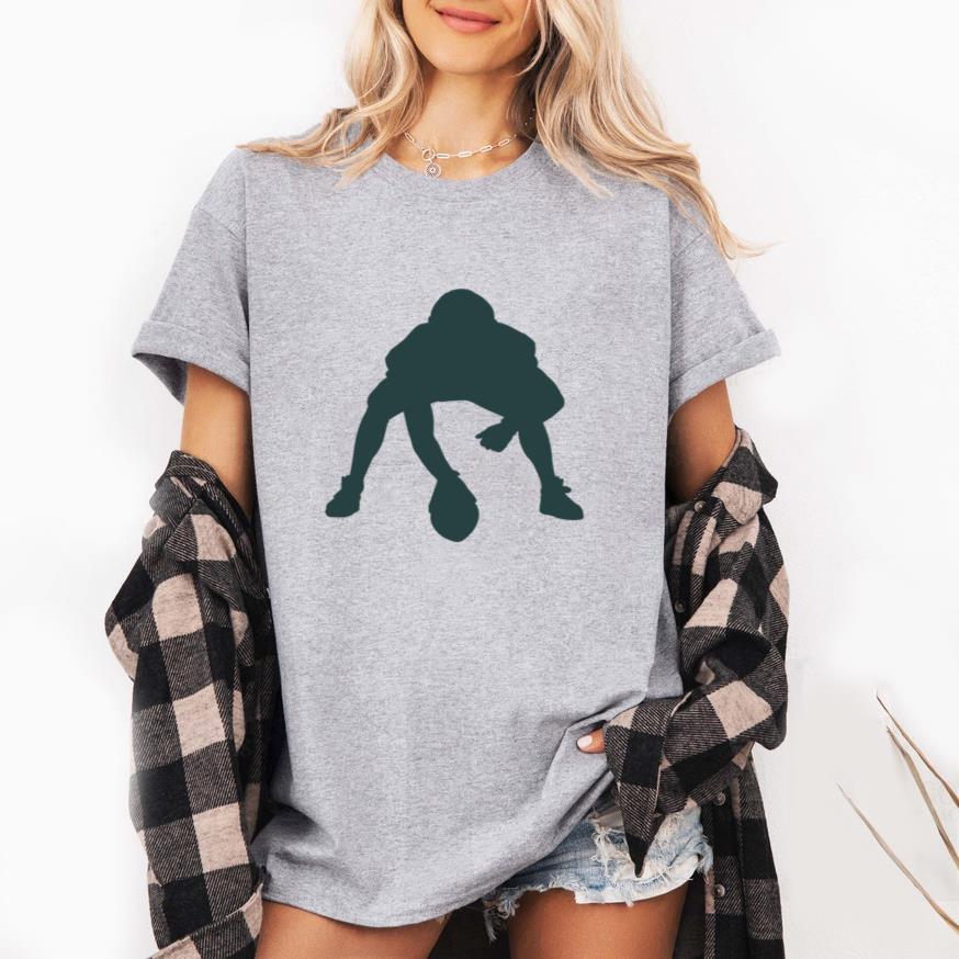 American Football Player Center Silhouette T-Shirt