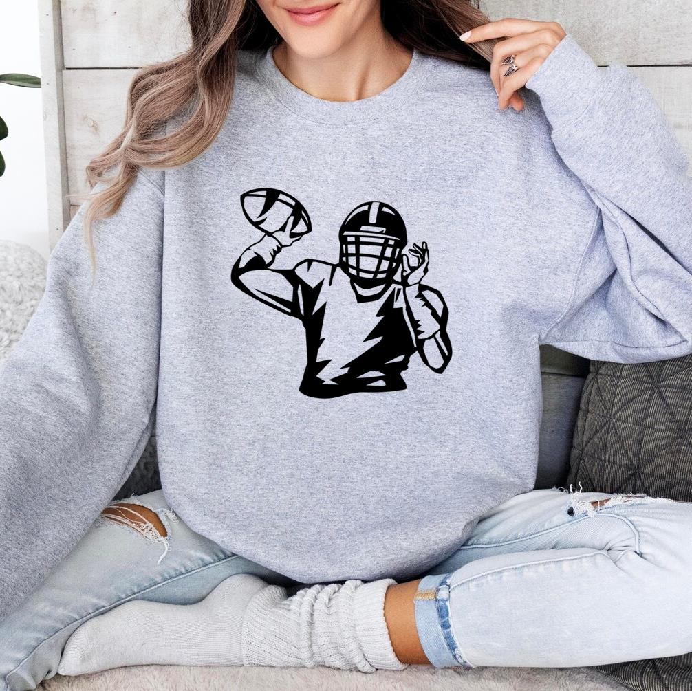 American Football Player High Contrast Sweatshirt