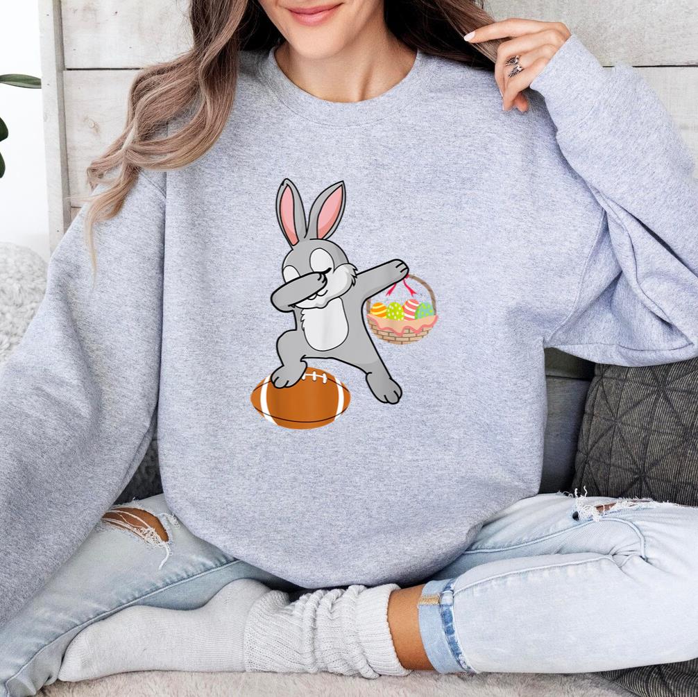 Dabbing Bunny Football Easter Day Sweatshirt