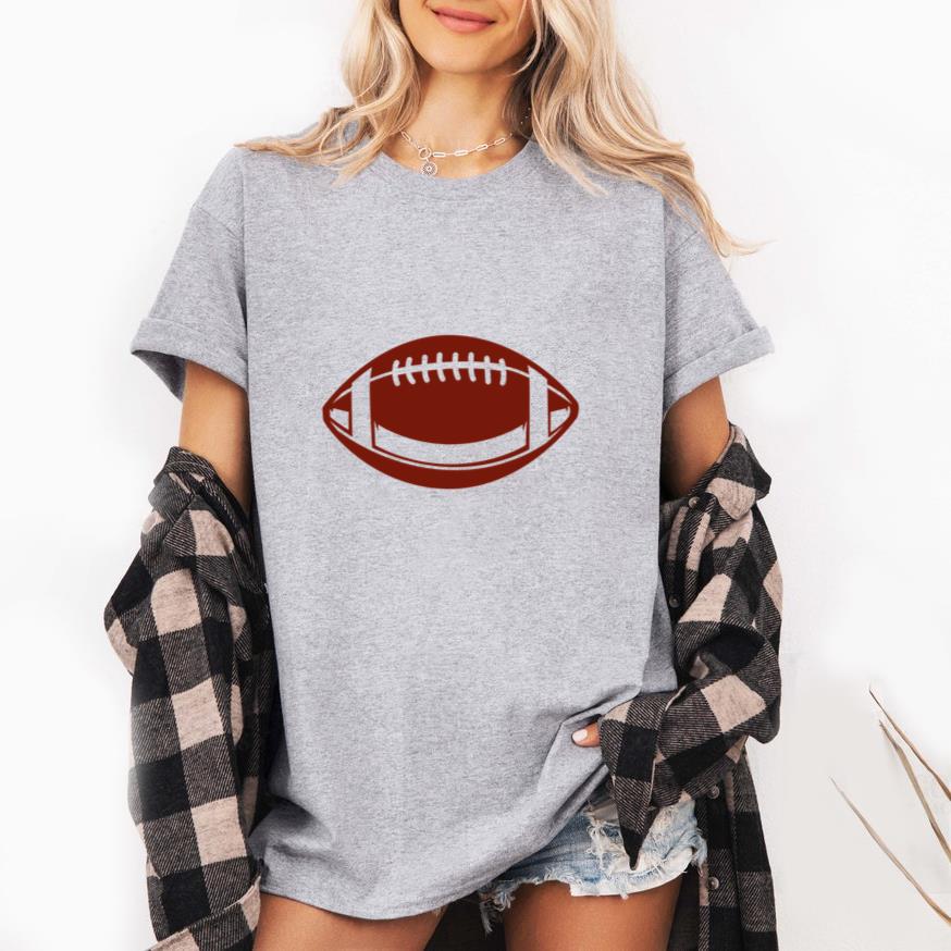 Football Ball Horizontal Cut Out T-Shirt