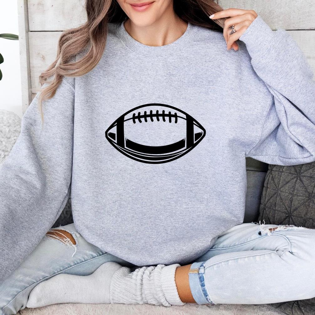 Football Ball Horizontal High Contrast Sweatshirt