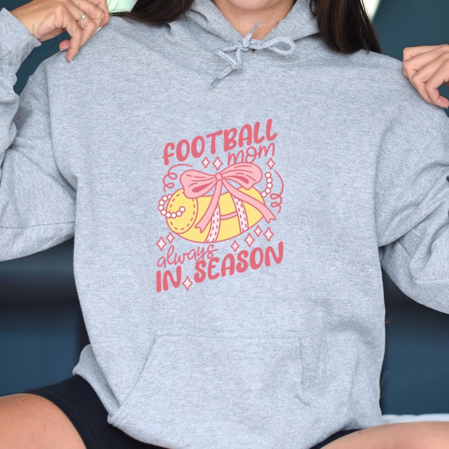 Football Mom Always In Season Design AB Hoodie