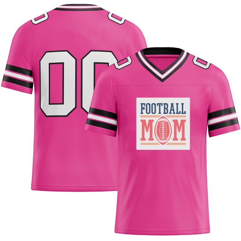 Football Mom Quote Lettering Football Jersey