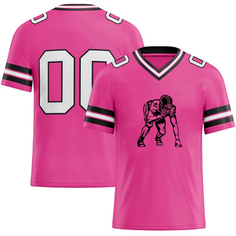 Football Player Pose High Contrast Football Jersey