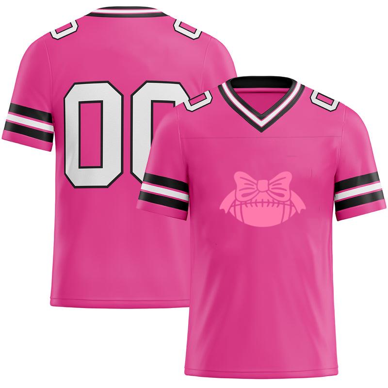 Pink Football Design Football Jersey