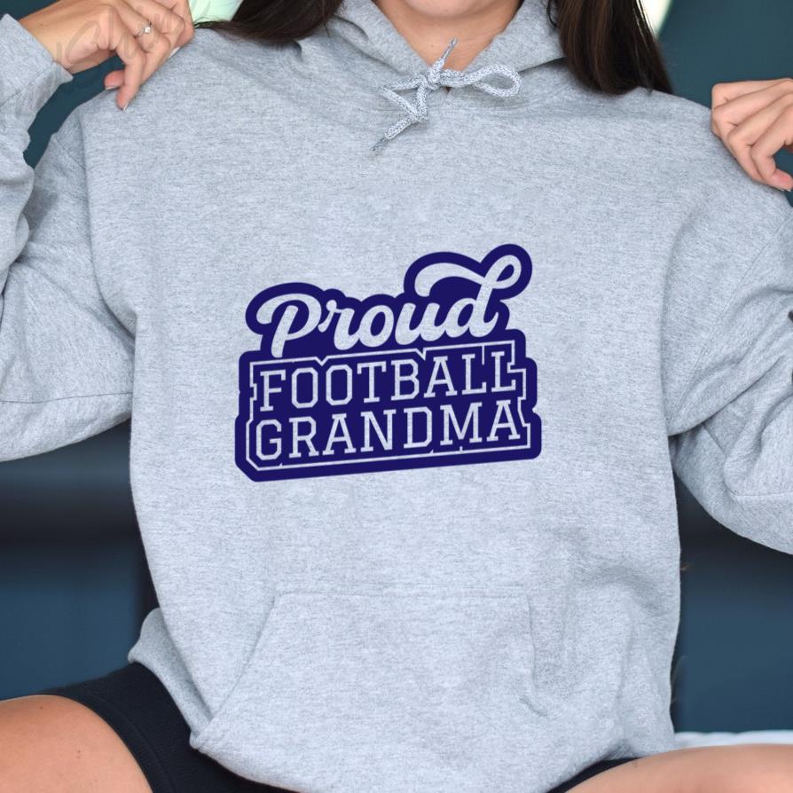 Proud Football Grandma Design Hoodie