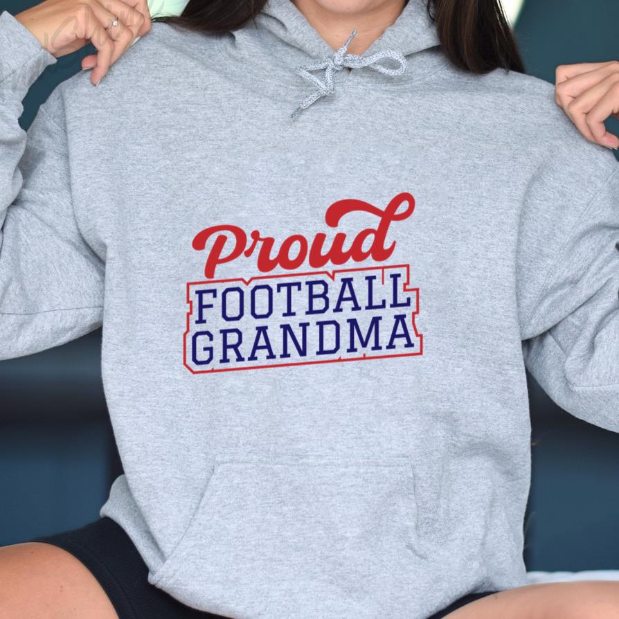 Proud Grandma Football Design W Hoodie