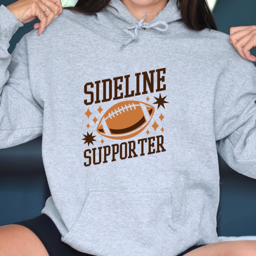 Sideliner Football Design Hoodie