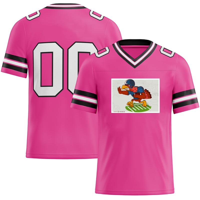 Thanksgiving Turkey Football Player Cartoon Vector Illustration Football Jersey